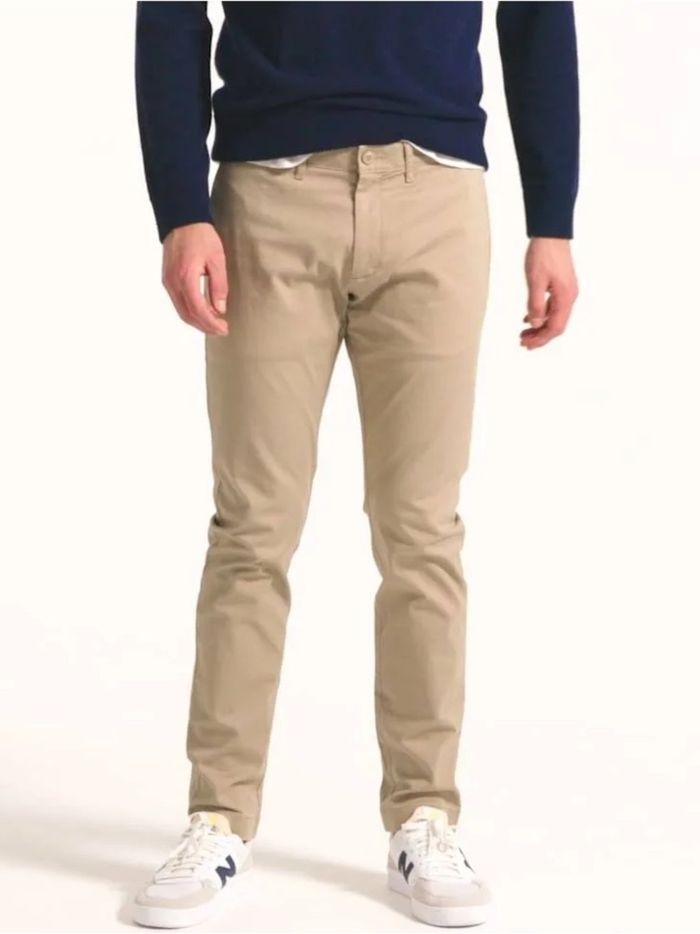 J. Crew FLEX Pants in Khaki and White Interior